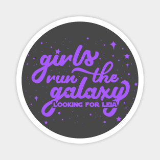 Girls Run the Galaxy Magnet